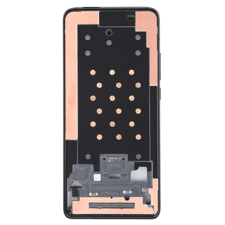 Original Front Housing LCD Frame Bezel Plate for Xiaomi Redmi K30 Ultra M2006J10C(Black) - Frame Bezel Plate by PMC TechLife | Online Shopping South Africa | PMC TechLife