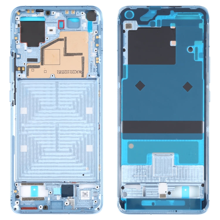 Original Front Housing LCD Frame Bezel Plate for Xiaomi Mi 11 (Blue) - Frame Bezel Plate by PMC TechLife | Online Shopping South Africa | PMC TechLife