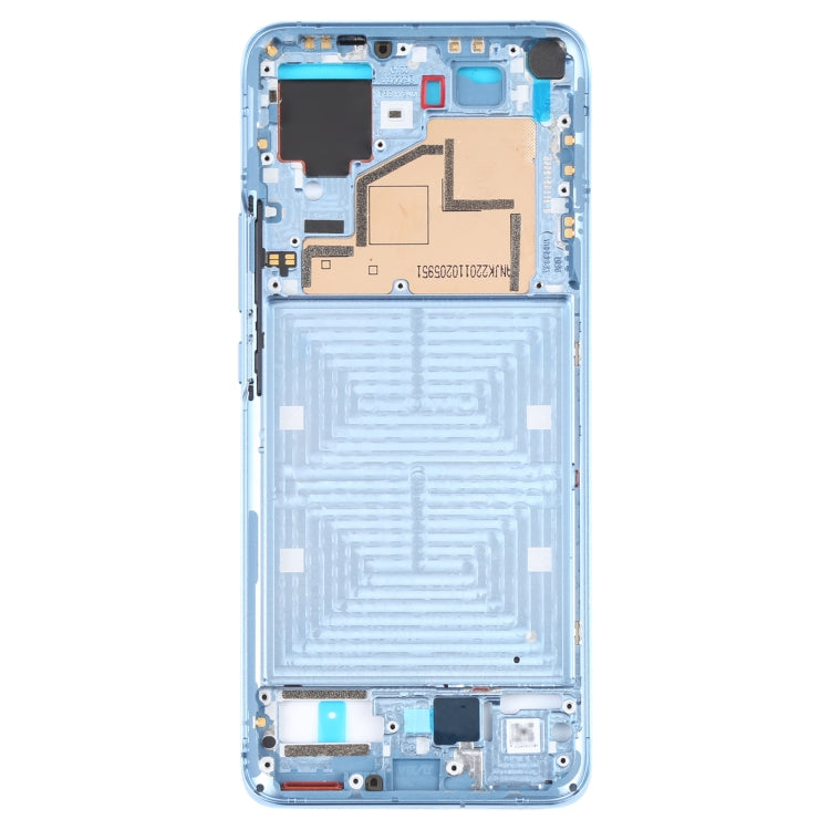 Original Front Housing LCD Frame Bezel Plate for Xiaomi Mi 11 (Blue) - Frame Bezel Plate by PMC TechLife | Online Shopping South Africa | PMC TechLife