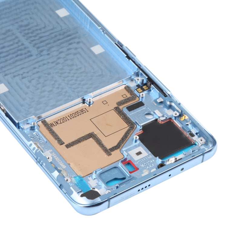 Original Front Housing LCD Frame Bezel Plate for Xiaomi Mi 11 (Blue) - Frame Bezel Plate by PMC TechLife | Online Shopping South Africa | PMC TechLife