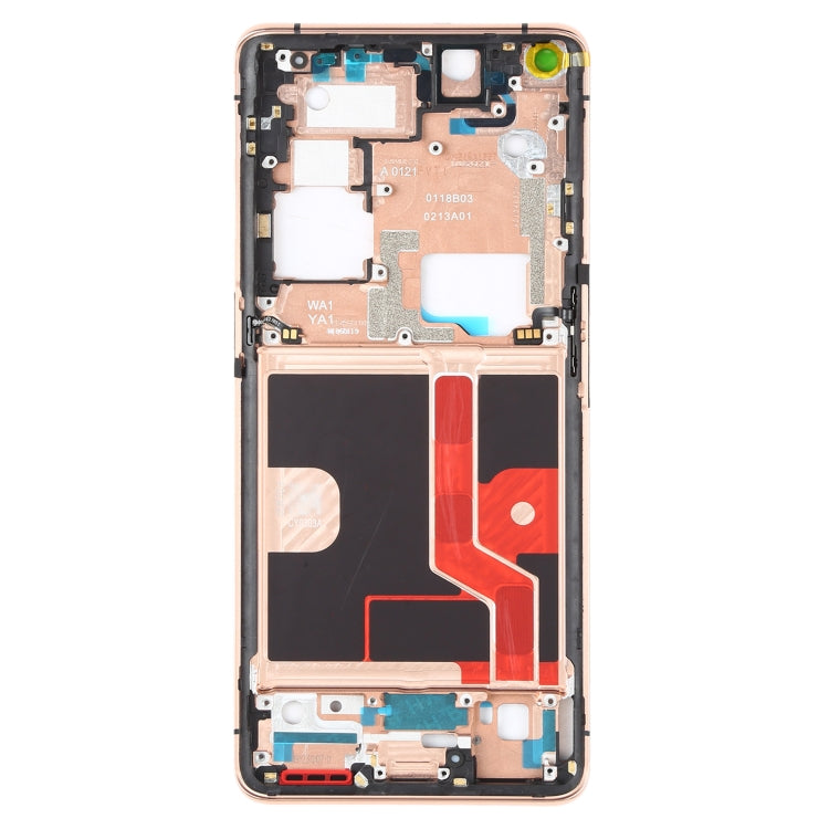 For OPPO Find X2 Pro CPH2025 PDEM30 Original Front Housing LCD Frame Bezel Plate (Gold) - Frame Bezel Plate by PMC TechLife | Online Shopping South Africa | PMC TechLife