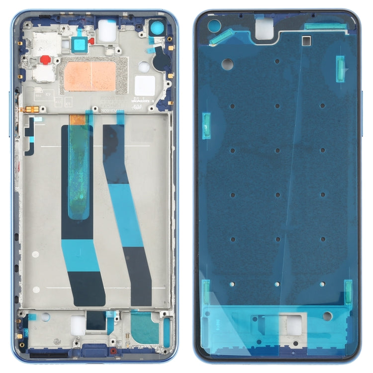 Original Front Housing LCD Frame Bezel Plate for Xiaomi Mi 11 Lite 4G M2101K9AG(Blue) - Frame Bezel Plate by PMC TechLife | Online Shopping South Africa | PMC TechLife