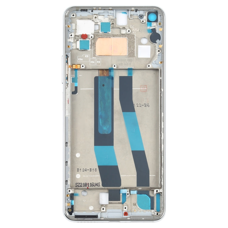 Original Front Housing LCD Frame Bezel Plate for Xiaomi Mi 11 Lite 4G M2101K9AG(Silver) - Frame Bezel Plate by PMC TechLife | Online Shopping South Africa | PMC TechLife