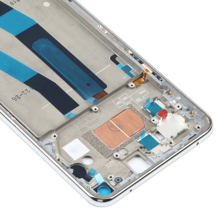 Original Front Housing LCD Frame Bezel Plate for Xiaomi Mi 11 Lite 4G M2101K9AG(Silver) - Frame Bezel Plate by PMC TechLife | Online Shopping South Africa | PMC TechLife
