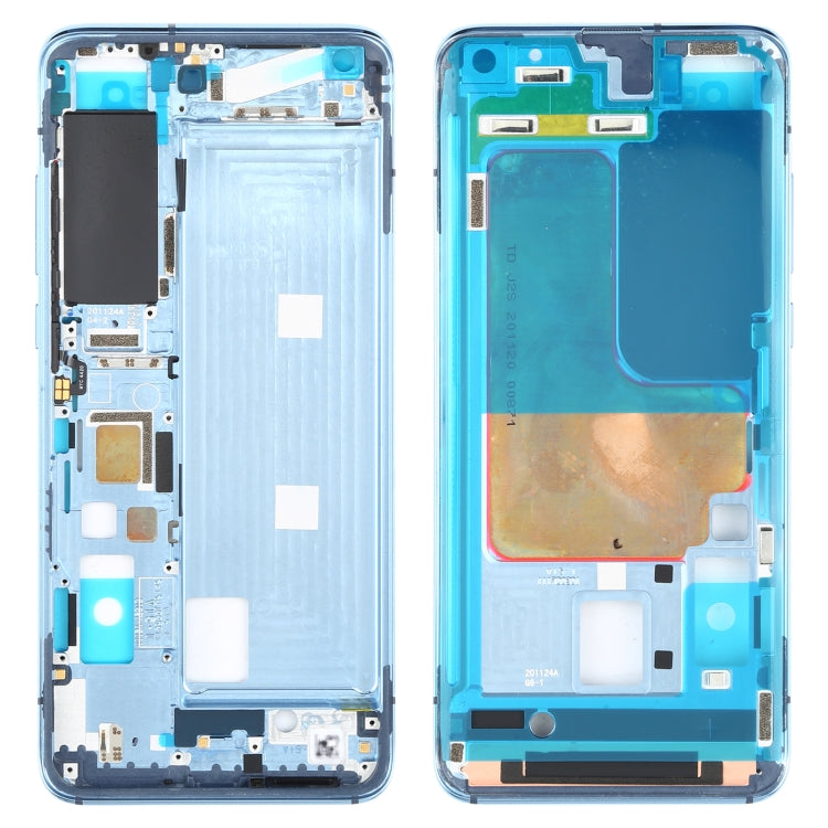 Original Front Housing LCD Frame Bezel Plate for Xiaomi Mi 10S(Blue) - Frame Bezel Plate by PMC TechLife | Online Shopping South Africa | PMC TechLife