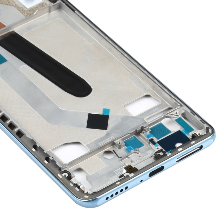 Original Front Housing LCD Frame Bezel Plate for Xiaomi Poco F3 M2012K11AG (Blue) - Frame Bezel Plate by PMC TechLife | Online Shopping South Africa | PMC TechLife