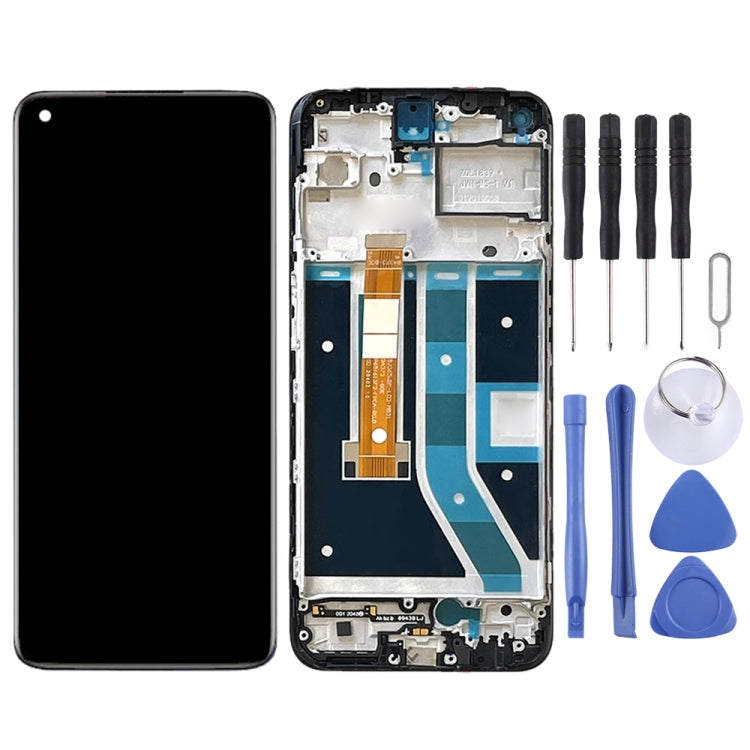 For OnePlus Nord N100 BE2013 Digitizer Full Assembly with Frame OEM LCD Screen (Black) - free shipping - PMC TechLife - Order now!