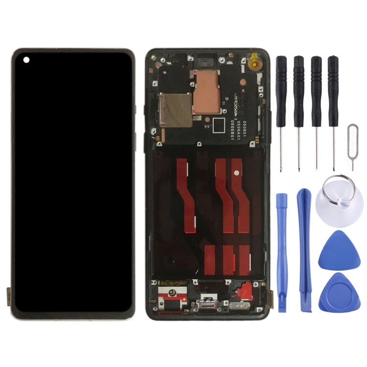 For OnePlus 8 IN2013 2017 2010 Digitizer Full Assembly With Frame Original LCD Screen (Black) - LCD Screen by PMC Jewellery | Online Shopping South Africa | PMC Jewellery