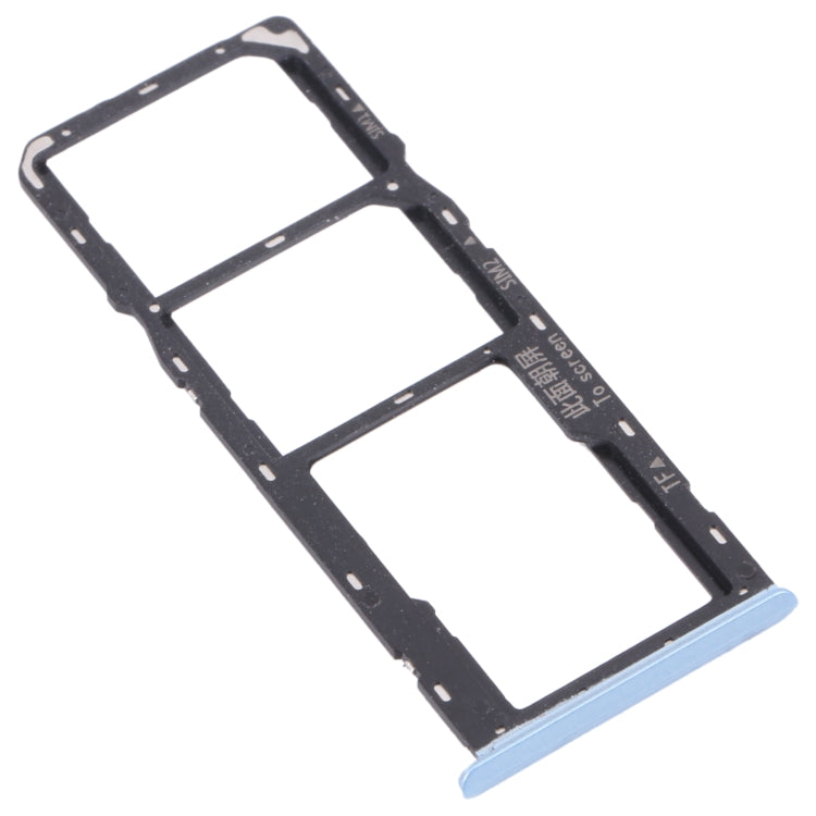 For OPPO Realme C11 (2021) RMX3231 SIM Card Tray + SIM Card Tray + Micro SD Card Tray (Blue) - free shipping - PMC TechLife - Order now!