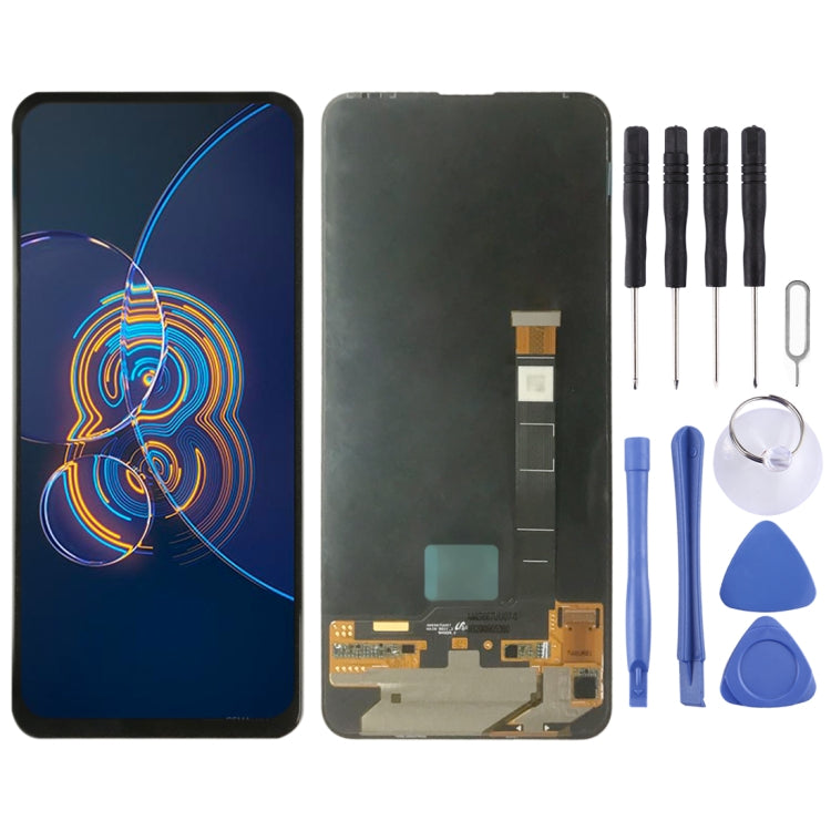 Original AMOLED LCD Screen for Asus Zenfone 8 Flip ZS672KS with Digitizer Full Assembly (Black) - free shipping - PMC TechLife - Order now!