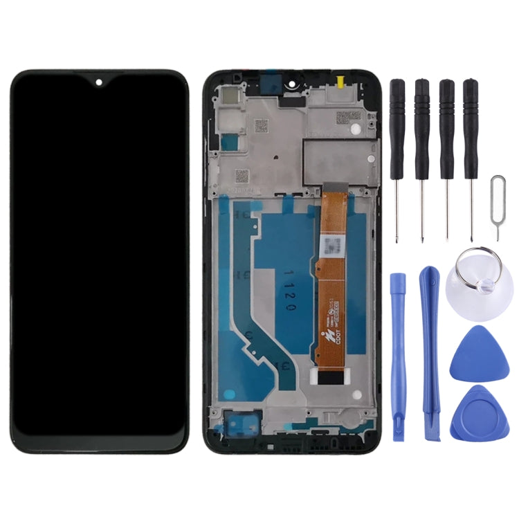 LCD Screen and Digitizer Full Assembly With Frame for Alcatel 1S 2020 OT5028 5028 5028Y 5028A 5028D 5028U(Black) - LCD Screen by PMC Jewellery | Online Shopping South Africa | PMC Jewellery