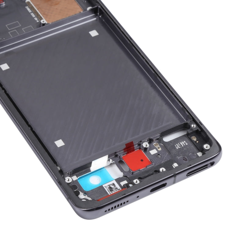 Original Front Housing LCD Frame Bezel Plate for Xiaomi Mi 11 Pro M2102K1AC (Black) - Frame Bezel Plate by PMC TechLife | Online Shopping South Africa | PMC TechLife