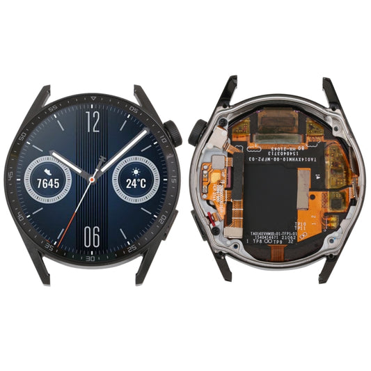 Original LCD Screen and Digitizer Full Assembly With Frame for Huawei Watch GT 3 46mm MIL-B19(Black) -  by PMC Jewellery | Online Shopping South Africa | PMC Jewellery