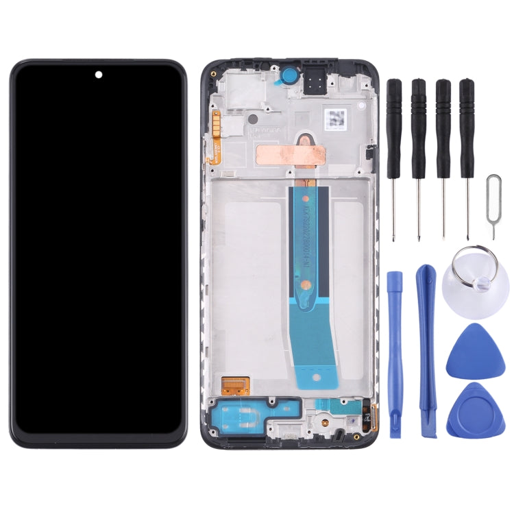 Original AMOLED LCD Screen and Digitizer Full Assembly with Frame for Xiaomi Redmi Note 11 4G 2201117TG - free shipping - PMC TechLife - Order now!