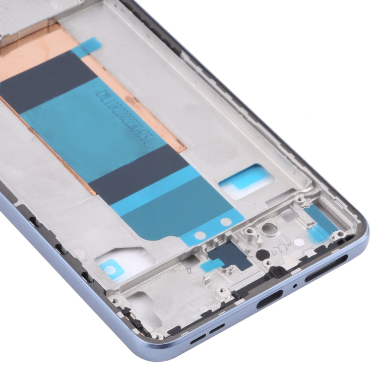 Front Housing LCD Frame Bezel Plate for Xiaomi Redmi K40S / Poco F4(Blue) - Frame Bezel Plate by PMC TechLife | Online Shopping South Africa | PMC TechLife