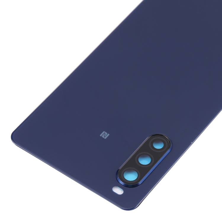 Original Battery Back Cover with Fingerprint for Sony Xperia 10 II(Blue) - Back Cover by PMC TechLife | Online Shopping South Africa | PMC TechLife