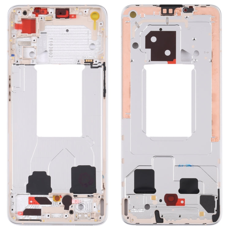 For OPPO Reno7 5G China PFJM10 Original Front Housing LCD Frame Bezel Plate (Gold) - Frame Bezel Plate by PMC TechLife | Online Shopping South Africa | PMC TechLife
