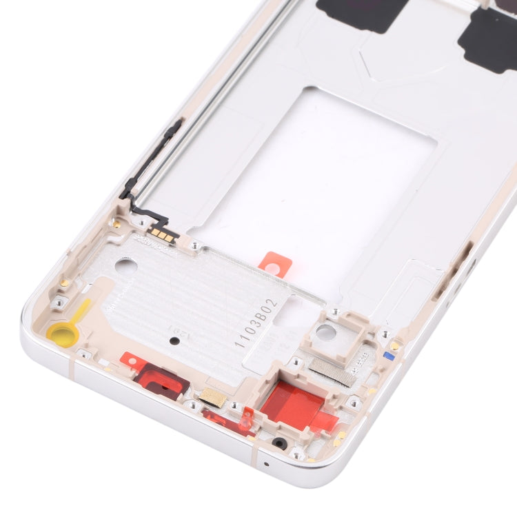 For OPPO Reno7 5G China PFJM10 Original Front Housing LCD Frame Bezel Plate (Gold) - Frame Bezel Plate by PMC TechLife | Online Shopping South Africa | PMC TechLife