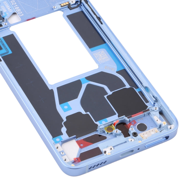 For OPPO Reno7 5G China PFJM10 Original Front Housing LCD Frame Bezel Plate (Blue) - Frame Bezel Plate by PMC TechLife | Online Shopping South Africa | PMC TechLife