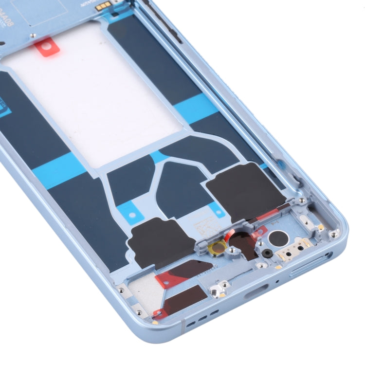 For OPPO Reno6 5G PEQM00 CPH2251 Original Front Housing LCD Frame Bezel Plate (Blue) - Frame Bezel Plate by PMC TechLife | Online Shopping South Africa | PMC TechLife