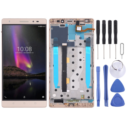 OEM LCD Screen For Lenovo Phab2 Plus PB2-670N PB2-670M PB2-670Y Digitizer Full Assembly with Frame (Gold) - LCD Screen by PMC Jewellery | Online Shopping South Africa | PMC Jewellery