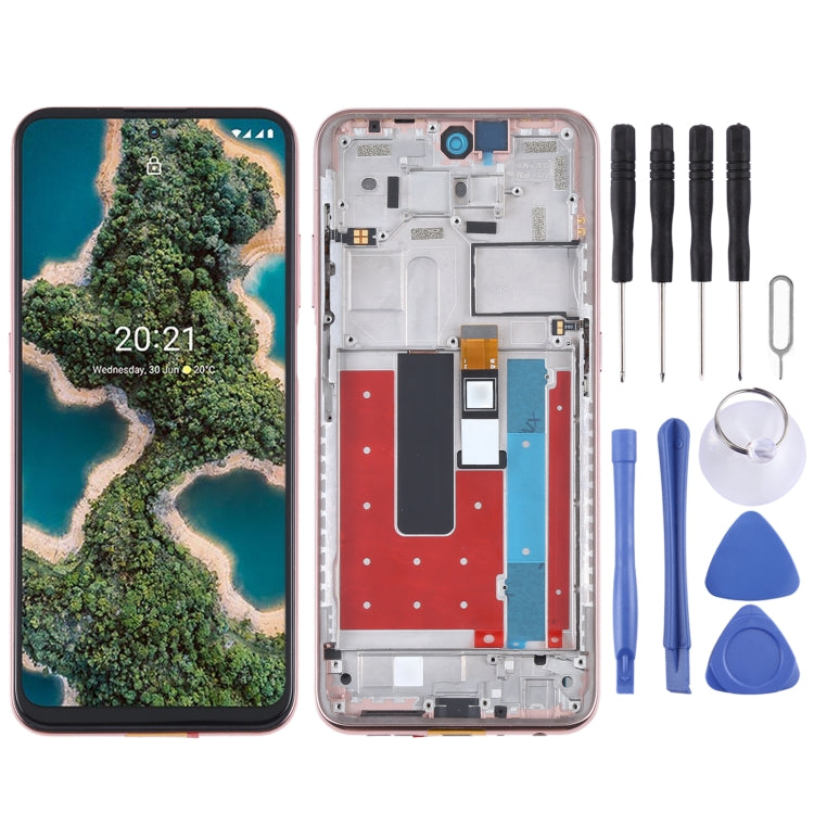 TFT LCD Screen for Nokia X20 TA-1341 TA-1344 Digitizer Full Assembly with Frame (Gold) - free shipping - PMC TechLife - Order now!