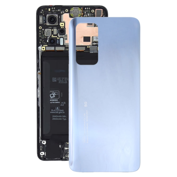 Glass Battery Back Cover for Xiaomi Redmi K30S/Mi 10T/Mi 10T Pro(Silver) - free shipping - PMC TechLife - Order now!