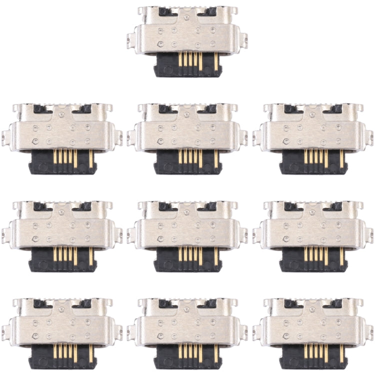 For Alcatel 3X 2020/2019 5061A 10pcs Charging Port Connector - Single Tail Connector by PMC TechLife | Online Shopping South Africa | PMC TechLife