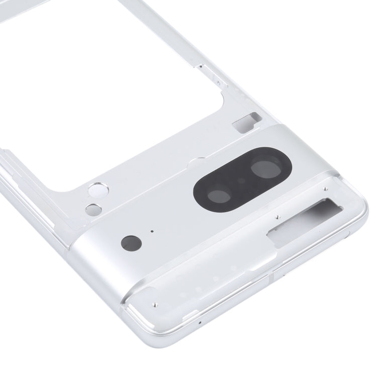 For Google Pixel 7 Front Housing LCD Frame Bezel Plate(Silver) - Frame Bezel Plate by PMC TechLife | Online Shopping South Africa | PMC TechLife