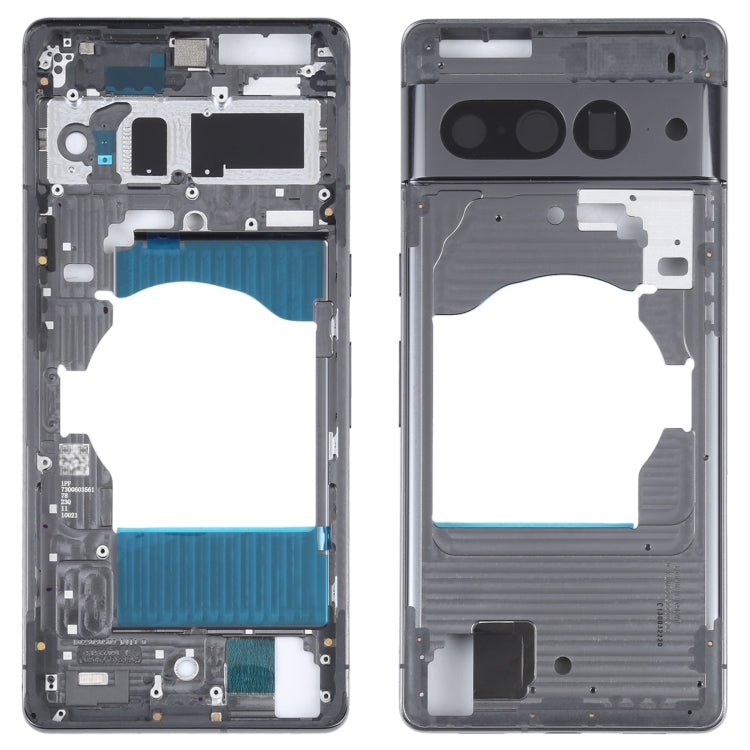 For Google Pixel 7 Front Housing LCD Frame Bezel Plate(Black) - Frame Bezel Plate by PMC TechLife | Online Shopping South Africa | PMC TechLife