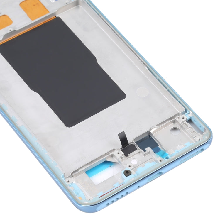 For Xiaomi Redmi K50 Ultra / 12T / 12T Pro Original Front Housing LCD Frame Bezel Plate(Blue) - Frame Bezel Plate by PMC TechLife | Online Shopping South Africa | PMC TechLife