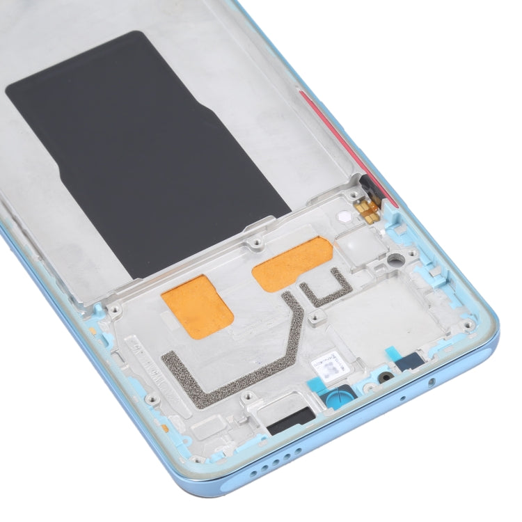 For Xiaomi Redmi K50 Ultra / 12T / 12T Pro Original Front Housing LCD Frame Bezel Plate(Blue) - Frame Bezel Plate by PMC TechLife | Online Shopping South Africa | PMC TechLife