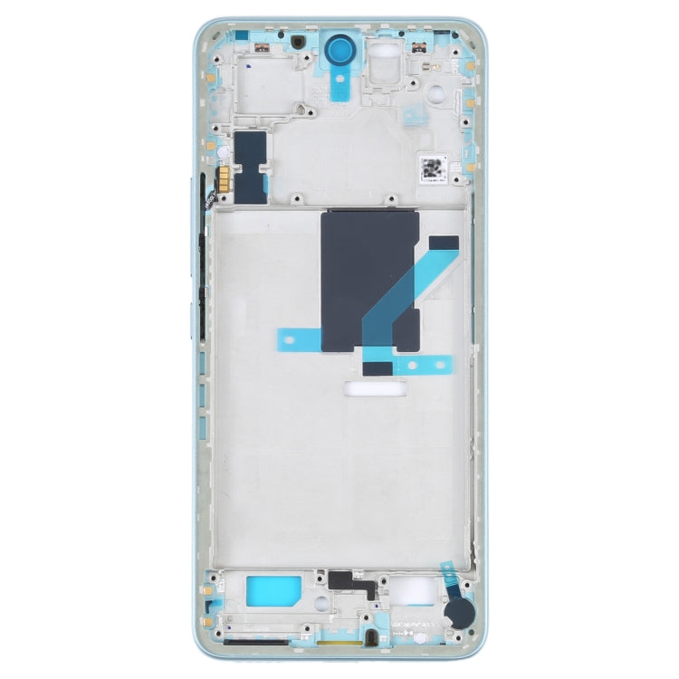 For Xiaomi 12 Lite Original Front Housing LCD Frame Bezel Plate (Blue) - Frame Bezel Plate by PMC TechLife | Online Shopping South Africa | PMC TechLife