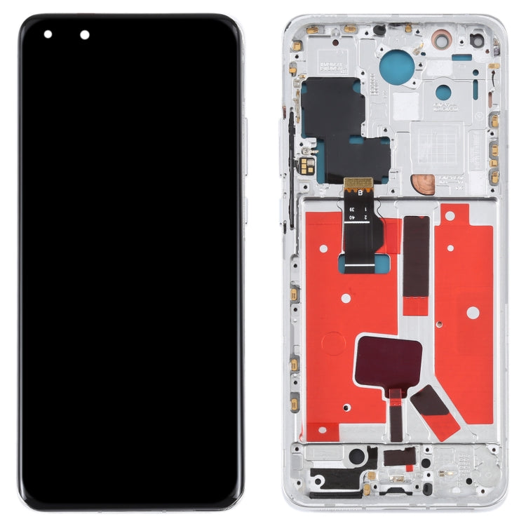 Original LCD Screen For Huawei P40 Pro Digitizer Full Assembly with Frame (Silver) - free shipping - PMC TechLife - Order now!