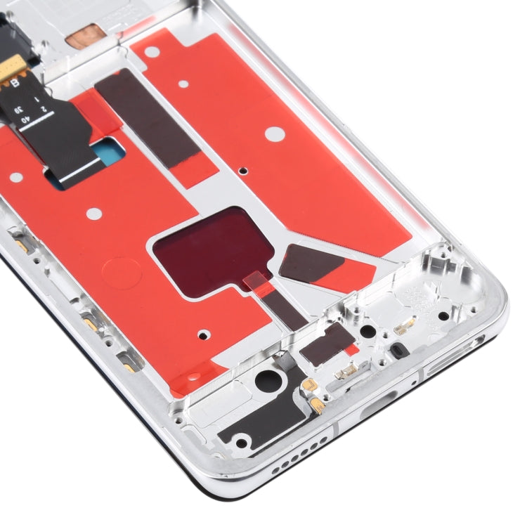 Original LCD Screen For Huawei P40 Pro Digitizer Full Assembly with Frame (Silver) - free shipping - PMC TechLife - Order now!