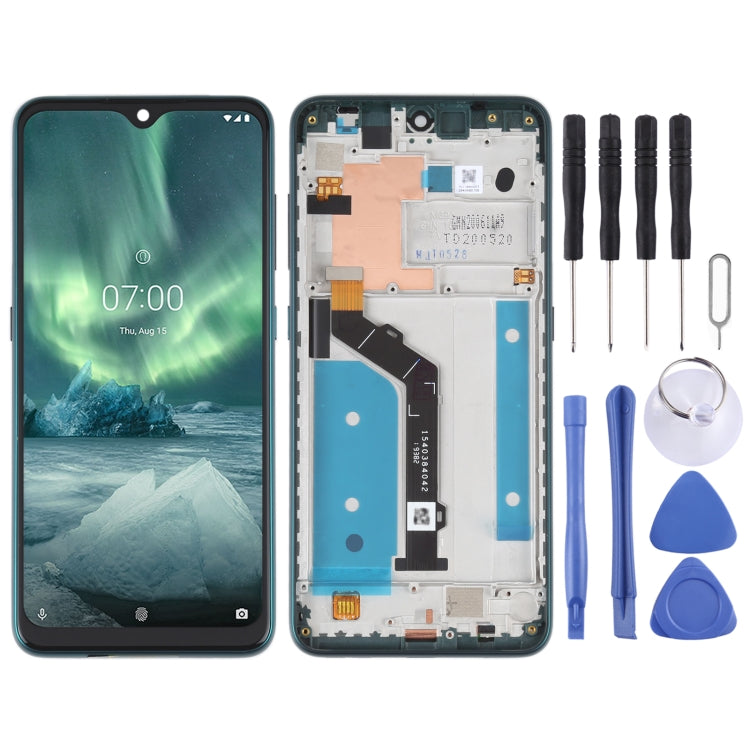 Original LCD Screen For Nokia 7.2 / 6.2 Digitizer Full Assembly with Frame(Green) - LCD Screen by PMC TechLife | Online Shopping South Africa | PMC TechLife