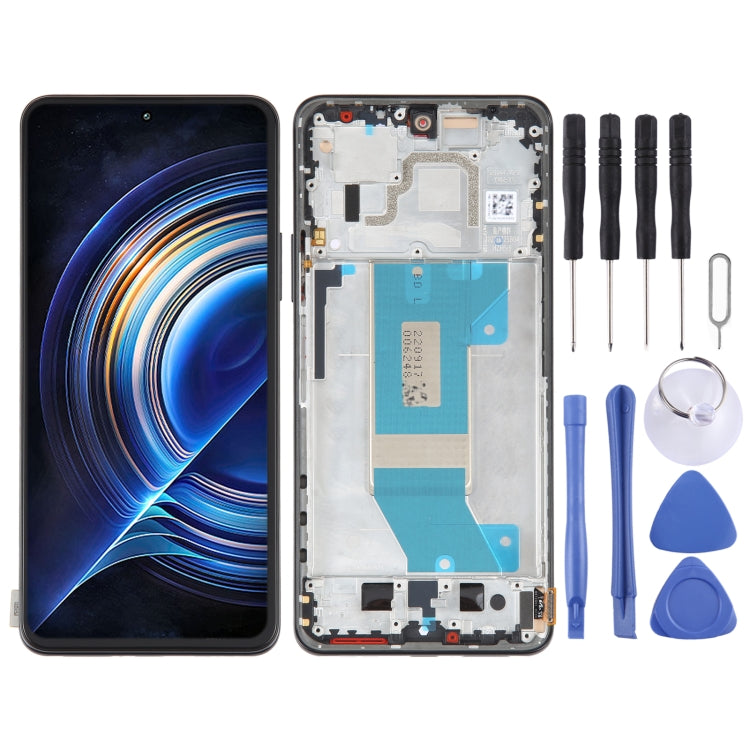 AMOLED Original LCD Screen For Xiaomi Redmi K50 / K50 Pro Digitizer Full Assembly with Frame (Black) - free shipping - PMC TechLife - Order now!