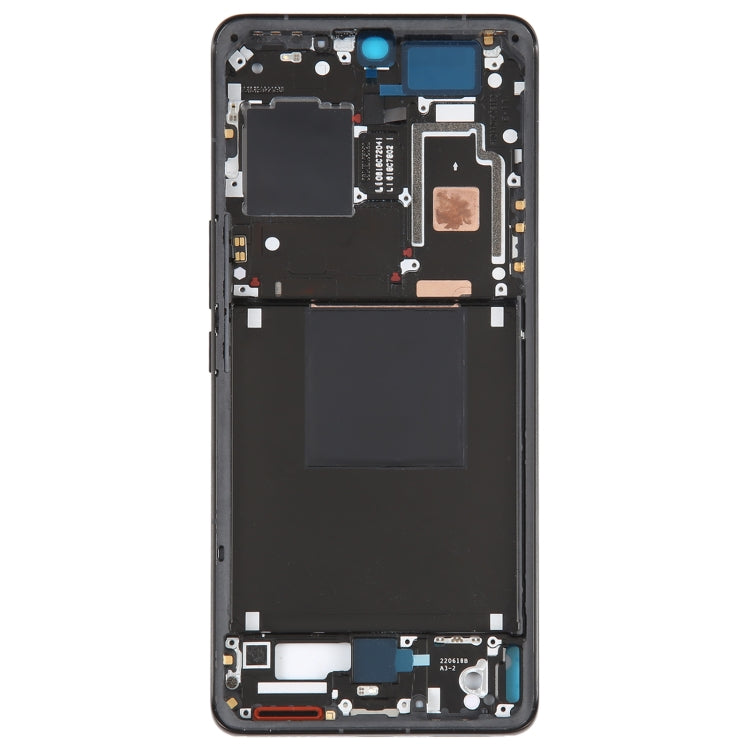 For Xiaomi 12S Ultra Original Front Housing LCD Frame Bezel Plate (Black) - Frame Bezel Plate by PMC TechLife | Online Shopping South Africa | PMC TechLife