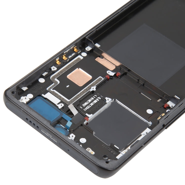 For Xiaomi 12S Ultra Original Front Housing LCD Frame Bezel Plate (Black) - Frame Bezel Plate by PMC TechLife | Online Shopping South Africa | PMC TechLife