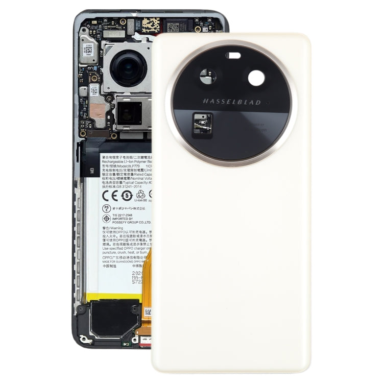 For OPPO Find X6 Original Battery Back Cover with Camera Lens Cover(Gold) - Back Cover by PMC TechLife | Online Shopping South Africa | PMC TechLife