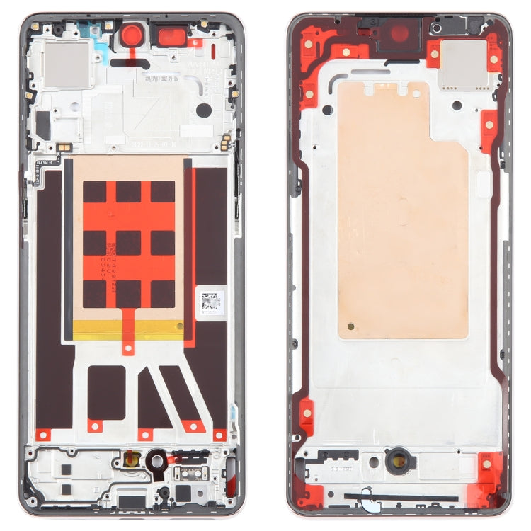 For OPPO Reno9 Original Front Housing LCD Frame Bezel Plate (Gold) - Frame Bezel Plate by PMC TechLife | Online Shopping South Africa | PMC TechLife