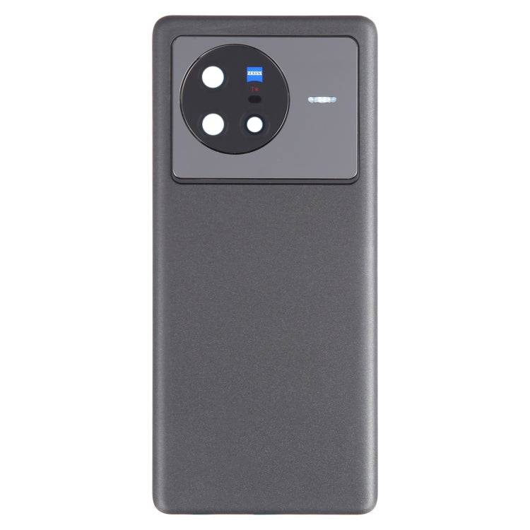 For vivo X80 Battery Back Cover with Camera Lens Cover(Black) - Back Cover by PMC TechLife | Online Shopping South Africa | PMC TechLife