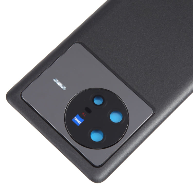 For vivo X80 Battery Back Cover with Camera Lens Cover(Black) - Back Cover by PMC TechLife | Online Shopping South Africa | PMC TechLife
