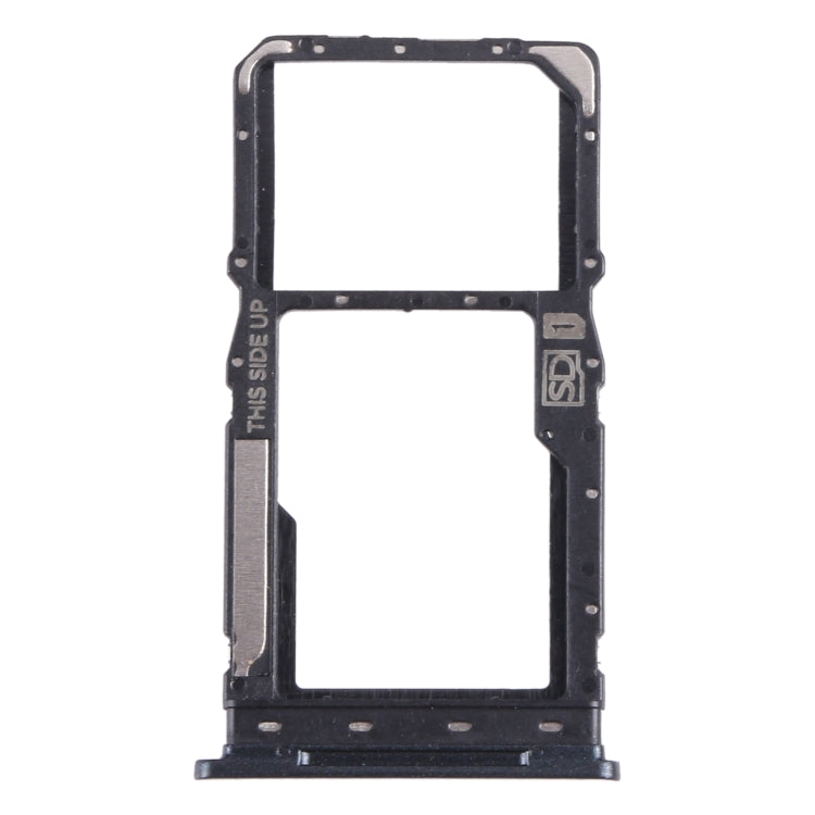 For Motorola Moto G Pure SIM Card Tray + Micro SD Card Tray (Black) - Card Socket by PMC TechLife | Online Shopping South Africa | PMC TechLife