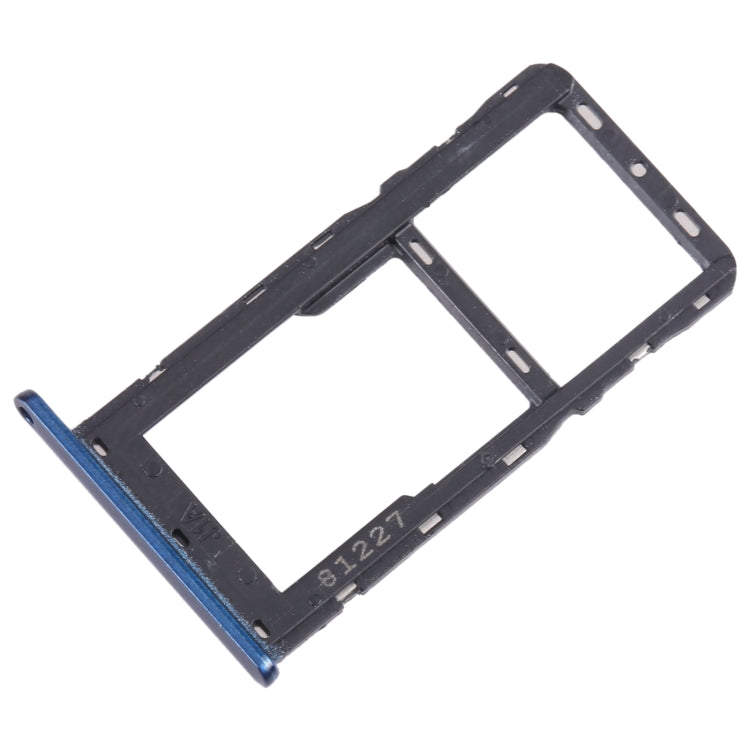 For Motorola Moto G7 Power SIM Card Tray + Micro SD Card Tray (Blue) - Card Socket by PMC TechLife | Online Shopping South Africa | PMC TechLife