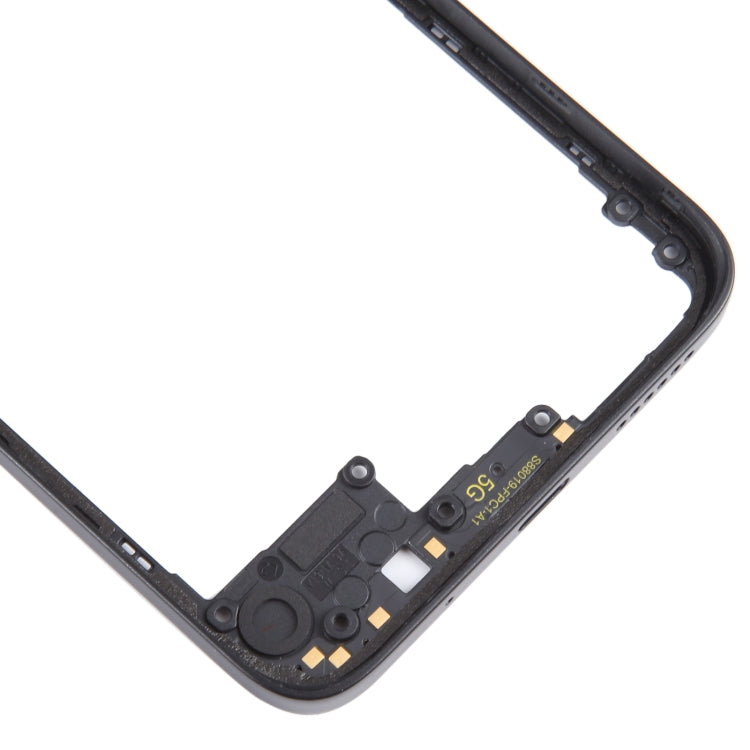 For Xiaomi Redmi 12 4G Original Front Housing LCD Frame Bezel Plate (Black) - Frame Bezel Plate by PMC TechLife | Online Shopping South Africa | PMC TechLife