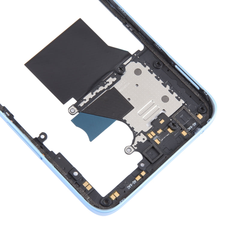 For Xiaomi Redmi 12 4G Original Front Housing LCD Frame Bezel Plate (Blue) - Frame Bezel Plate by PMC TechLife | Online Shopping South Africa | PMC TechLife