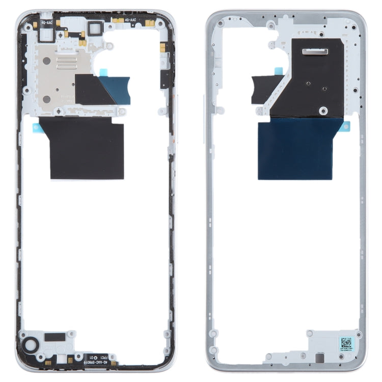 For Xiaomi Redmi 12 4G Original Front Housing LCD Frame Bezel Plate (Silver) - free shipping - PMC TechLife - Order now!