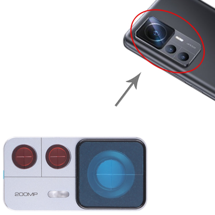 Original Back Camera Lens Frame for Xiaomi 12T Pro (Silver) - Camera by PMC TechLife | Online Shopping South Africa | PMC TechLife