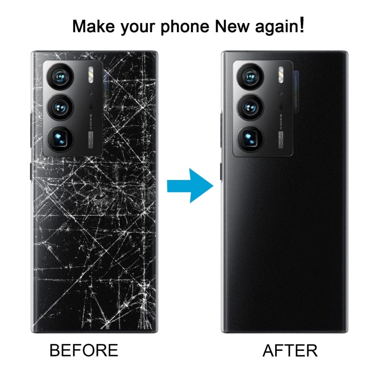 For ZTE Axon 40 Ultra A2023P Battery Back Cover with Camera Lens Cover(Black) - For ZTE by PMC TechLife | Online Shopping South Africa | PMC TechLife